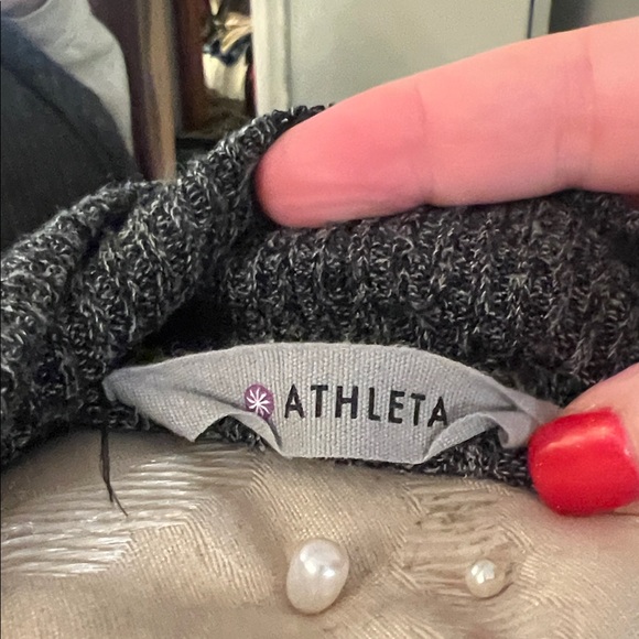 ****LIKE NEW*** ATHLETA‎ Rendezvous Sweater Dress, NWOT, Medium, Charcoal Grey - Picture 5 of 8